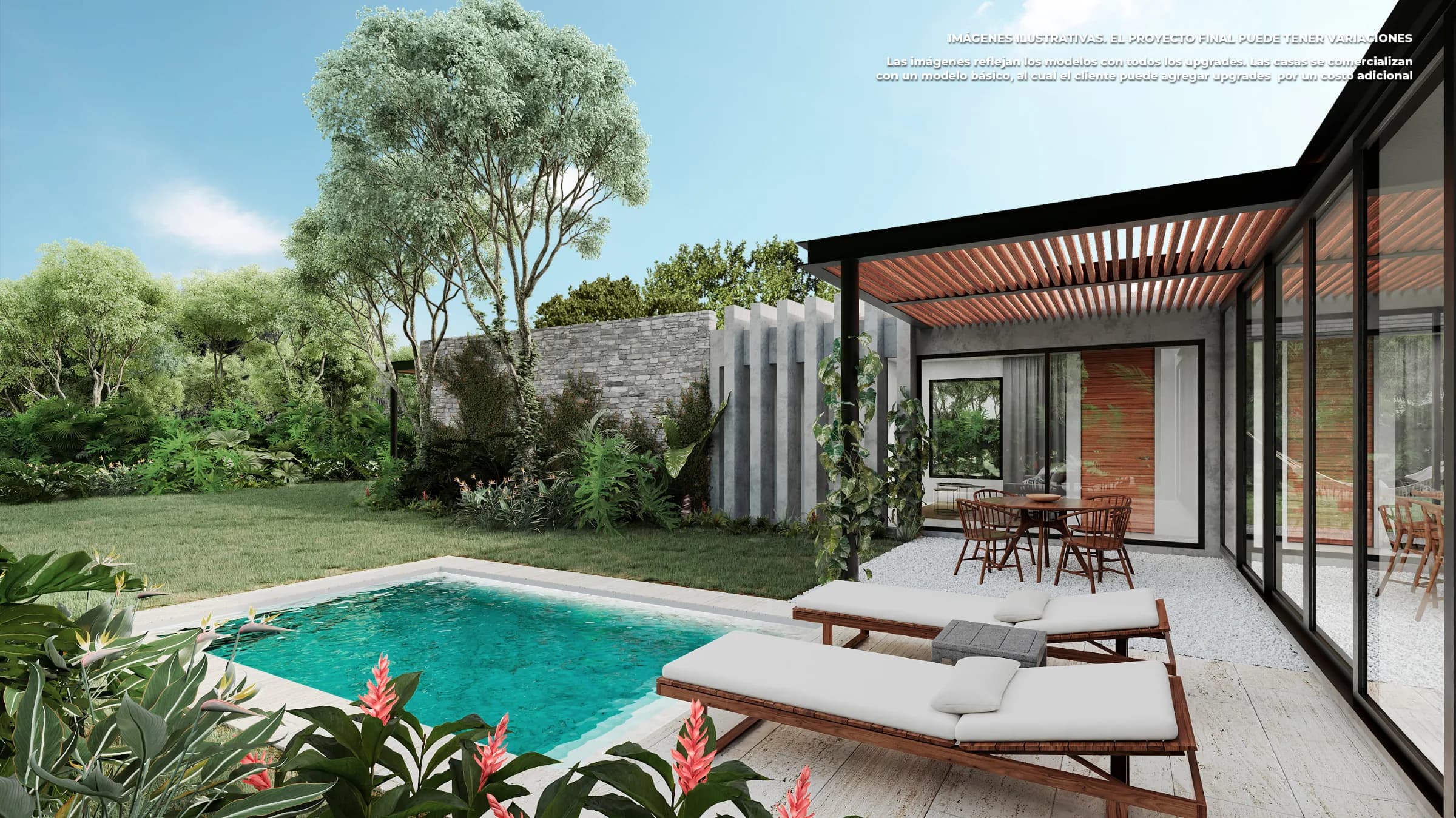 Lotes y Casas en Comunidad residencial cerca de Xpuha - 1