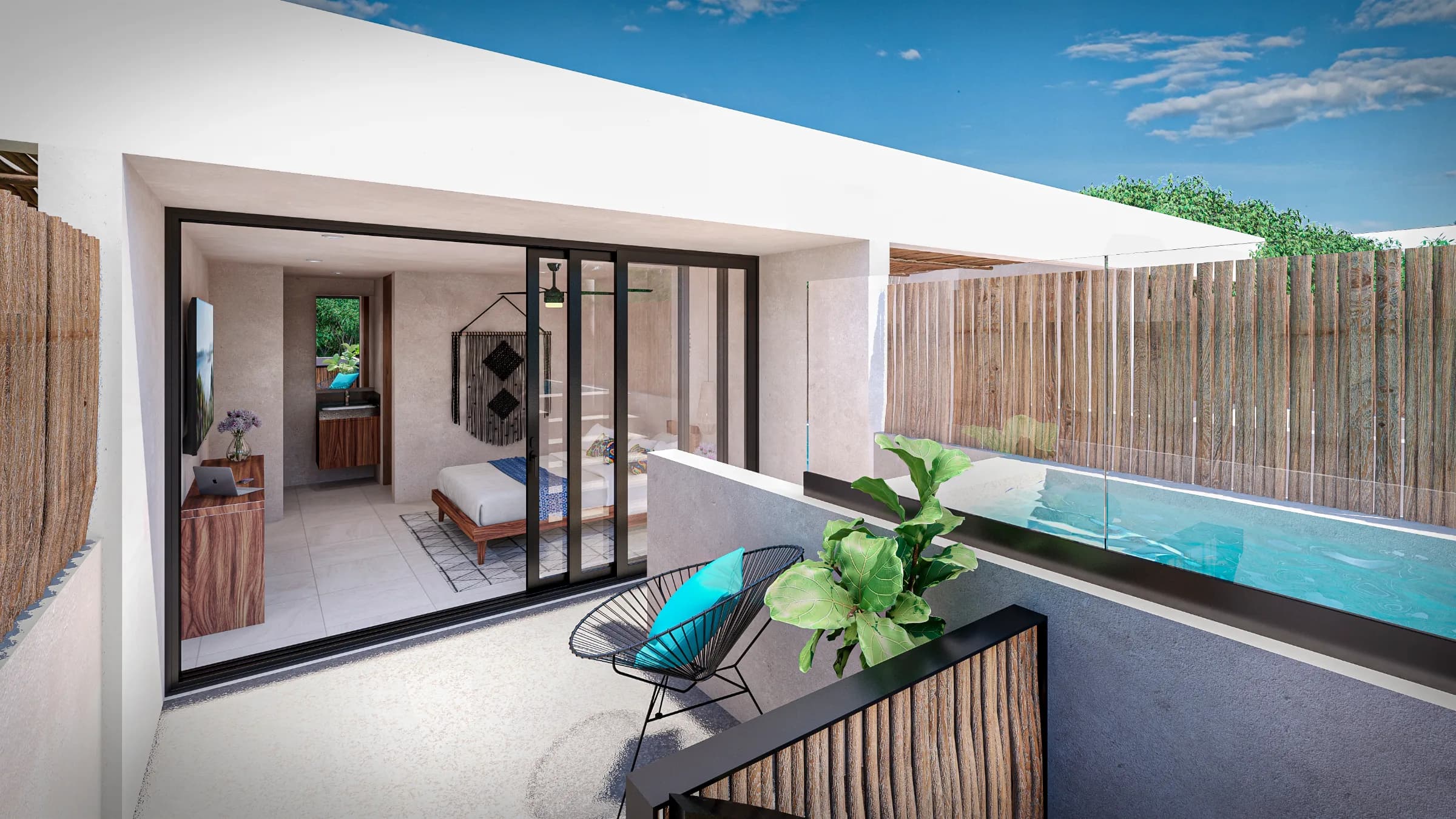 Estudio Penthouse con Suite Privada con Alberca 1