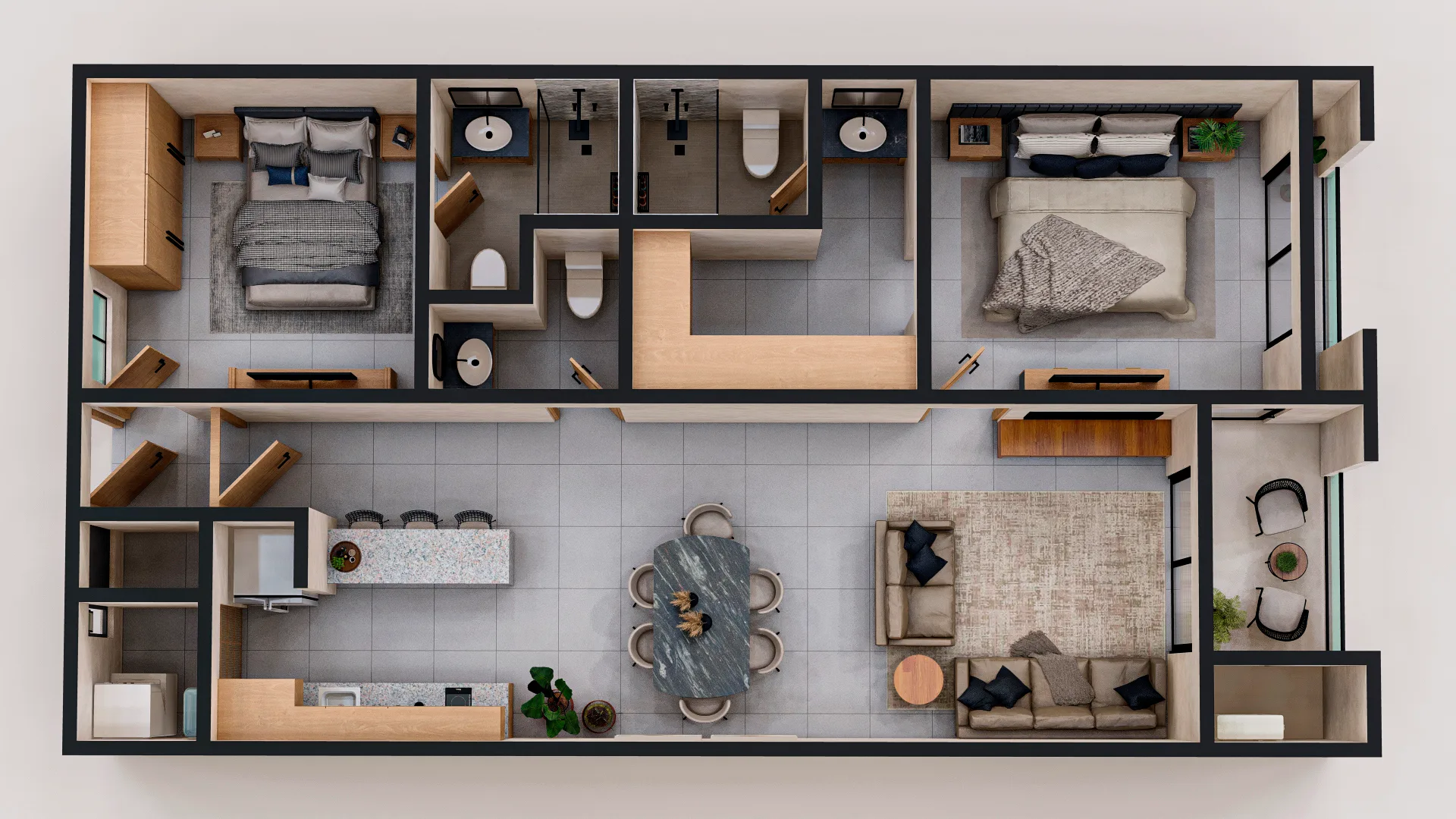 Departamento Residencia Urbana 2Rec